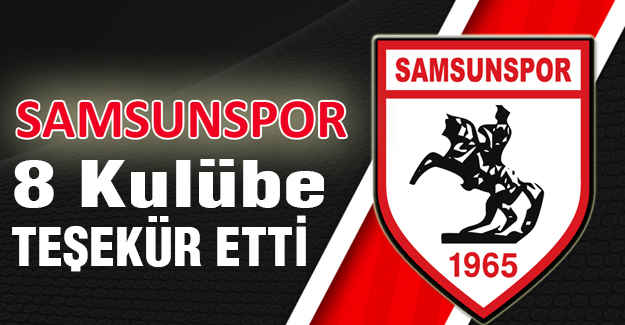Samsunspor’dan teşekkür