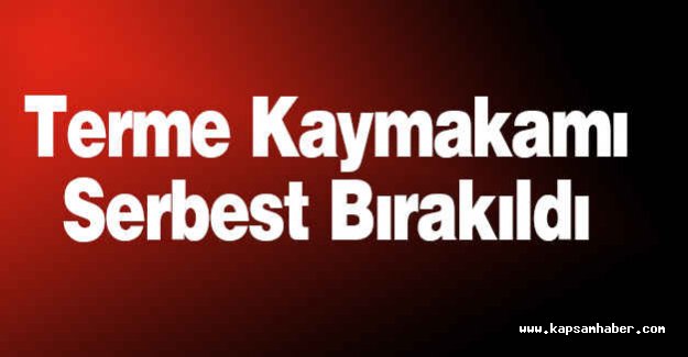 Terme Kaymakamı Serbest Bırakıldı