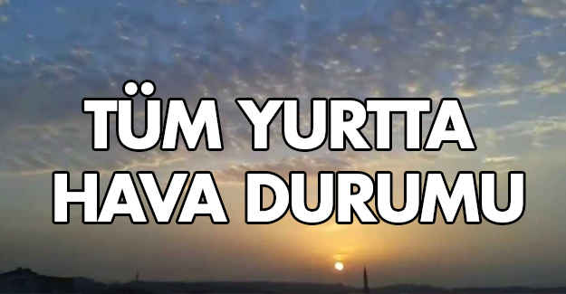 Yurttan Hava Durumu...
