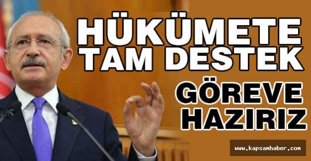 Kılıçdaroğlu'ndan Hükümete Destek