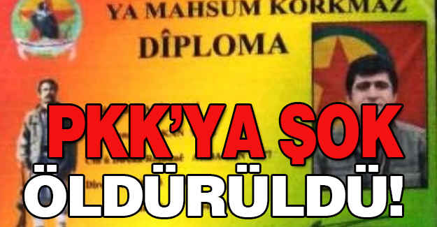 PKK'ya Şok: O PKK'nın Sorumlusu Öldürüldü