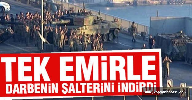 Şalterin İndirilmesi Darbenin Seyrini Değiştirdi