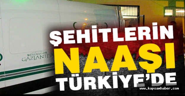 Şehitlerin Naaşı Türkiye'de