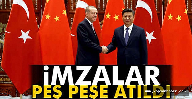 Türkiye ile Çin arasında 4 anlaşma
