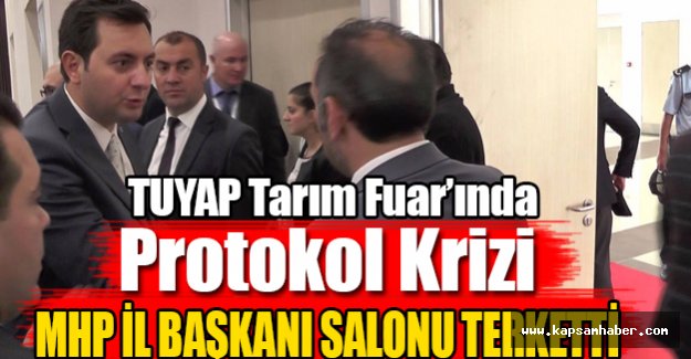 TUYAP Tarım Fuar’ında Protokol Krizi