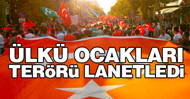 Ülkü Ocaklarından Teröre Tepki Yürüyüşü