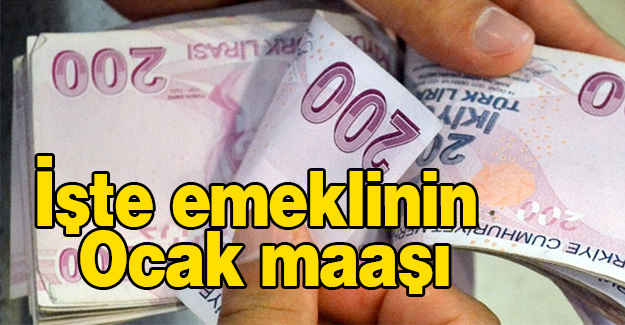 Emeklilerin Zamlı Ocak Maaşları