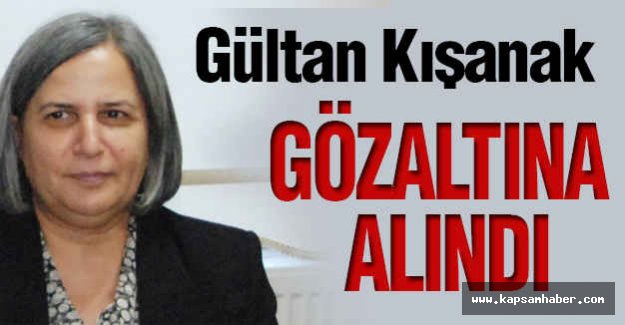 Gültan Kışanak gözaltına alındı