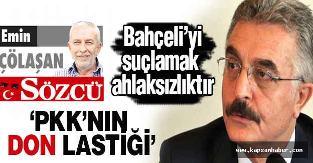 "MHP Genel Başkanını suçlamak ahlaksızlıktır."