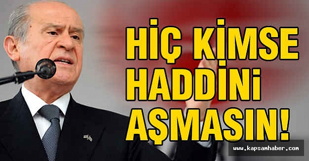 MHP Lideri Gurup Toplantısında Kritik Açıklamalarda Bulundu