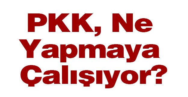 PKK, Ne Yapmaya Çalışıyor?