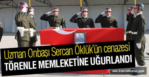 Şehit Öklük Törenle Memleketine Uğurlandı