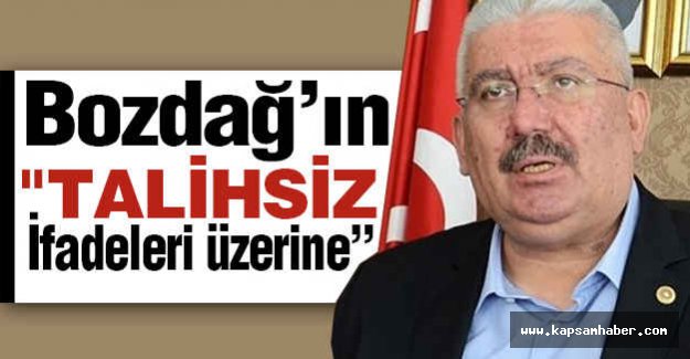 Semih Yalçın'dan Bekir Bozdağ'a: Talihsiz İfadeler...