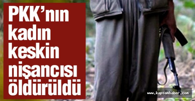 Terörist kadın keskin nişancısı öldürüldü