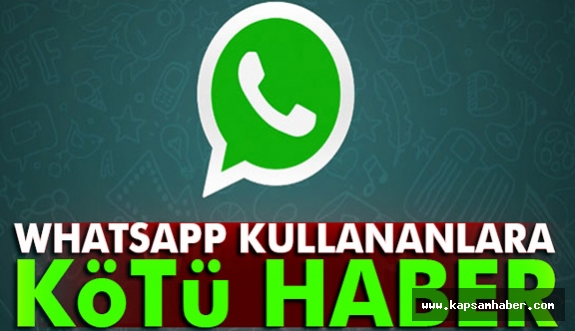 Whatsapp Bazı Telefonlara Veda Ediyor...