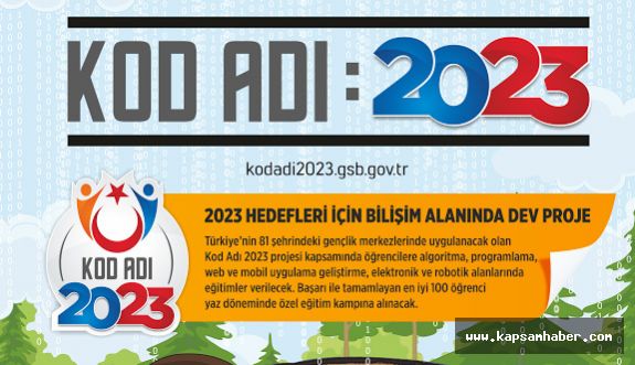 Gençlik Merkezleri'nde; ‘Kod Adı 2023 Projesi’