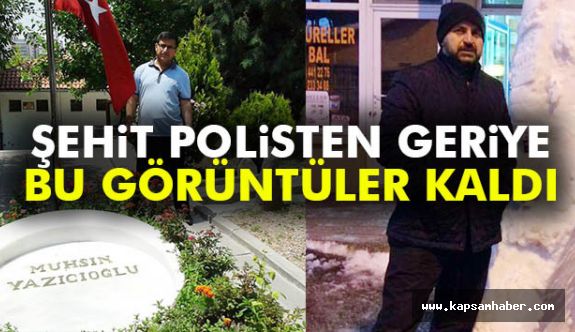 Şehit polis Yazıcıoğlu'nun mezarı başında