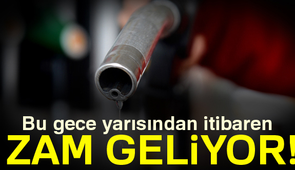 Akaryakıta Zam Geliyor