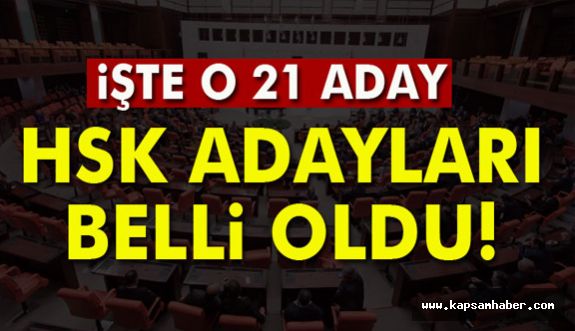 İşte HSK adayları...