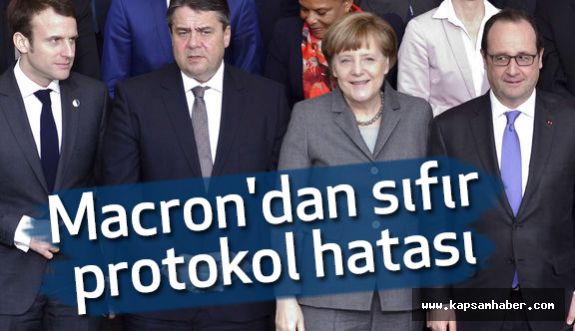 Macron'dan sıfır protokol hatası