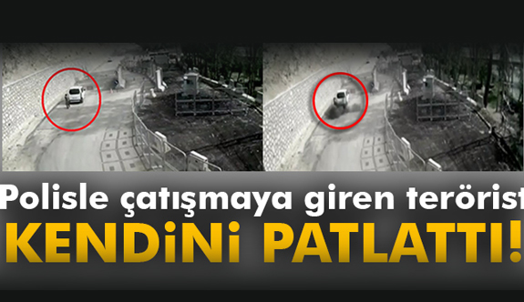 Polis noktasına saldıran terörist kendini öldürdü