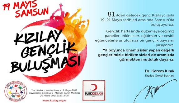 Türk Kızılayı 19 Mayıs Atatürk’ü Anma, Gençlik ve Spor Bayramını kutluyor