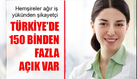 Türkiye'de 150 Binden Fazla Hemşire Açığı Var