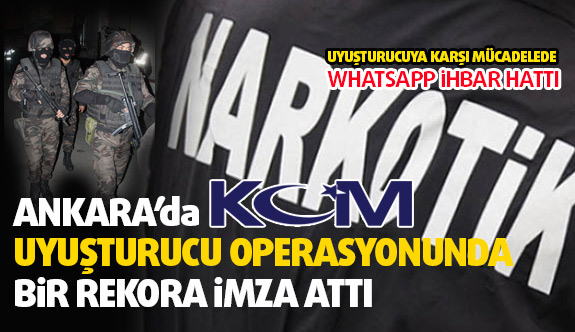 Ankara'da Uyuşturucuya Rekor operasyon...