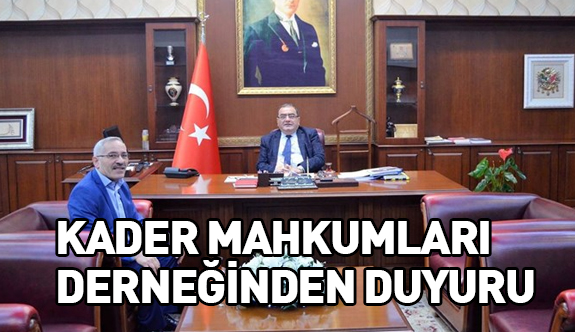 Kader Mahkumları Derneğinden Önemli Duyuru