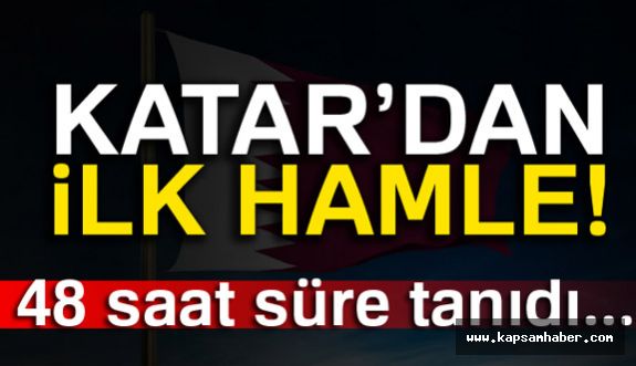 Katar'dan İlk Hamle