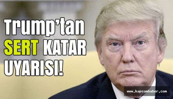 Trump'tan Katar İçin Önemli açıklama!
