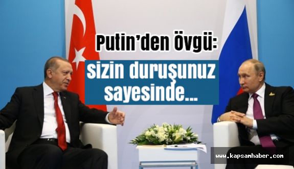 Erdoğan'la Yeniden Bir Araya Gelen Putin'den Övgü