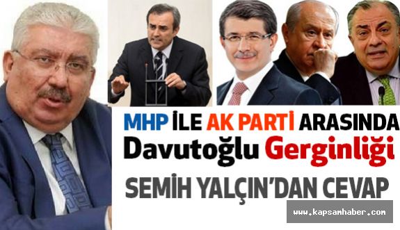 MHP ile Ak Parti Arasında "Davutoğlu" Gerginliği