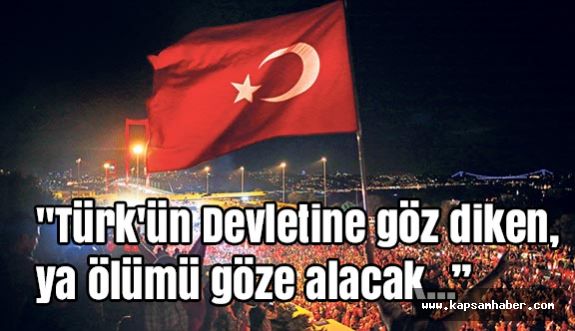 Murat Emre Şahin: Türk, devleti için yaşar; devleti için şehit olur