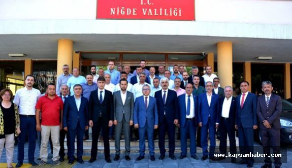 Niğde'de MHP'lilerden Vali Yılmaz Şimşek’e ziyaret