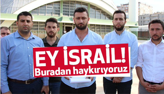 Samsun AK Parti Gençlik Kolları İsrail'i protesto etti