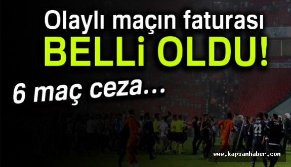 Konyaspor'a 5, Beşiktaş'a 1 maç ceza