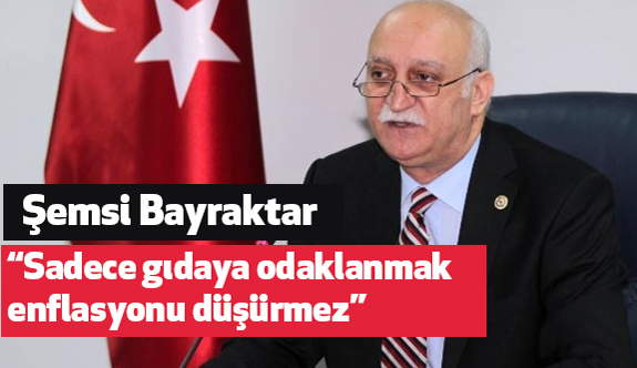 Bayraktar; Enflasyonda gıdanın etkisi Ağustos’ta da ulaştırmanın altında