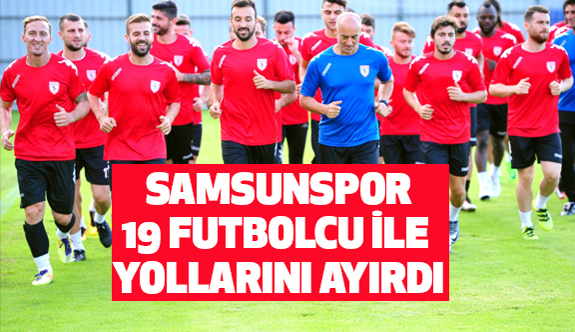 Kırmızı-beyazlı kulüp 19 futbolcu ile de yollarını ayırdı