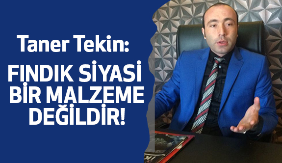 MHP İl Başkanı Tekin; Fındık Üreticileri Yine Mağdur Edildi