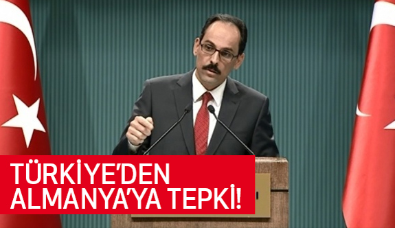 Türkiye'Den Almanya'ya Flaş Tepki!