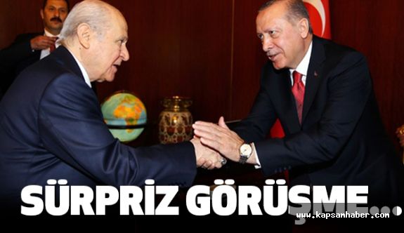 Cumhurbaşkanı Erdoğan, Başbakan Yıldırım ve Bahçeli Bir Araya Geldi
