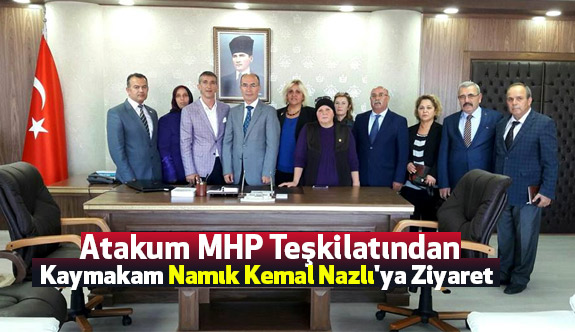 Kaymakam Nazlı'ya MHP'li heyetten ziyaret