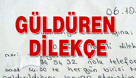 Sosyal medyayı güldüren dilekçe