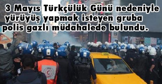 3 Mayıs Kutlamasında Biber Gazı
