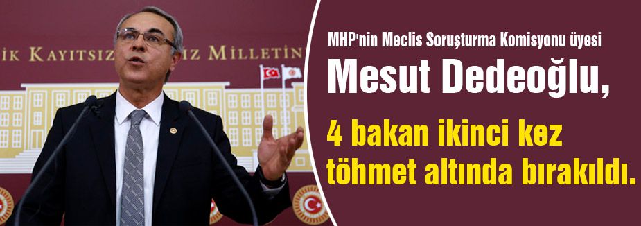 4 bakan, ikinci kez töhmet altında bırakıldı