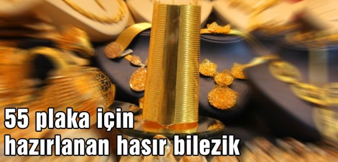 55 plakaya hasır bilezik
