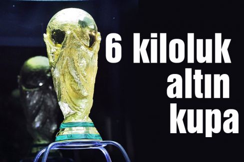 6 kiloluk altın kupa