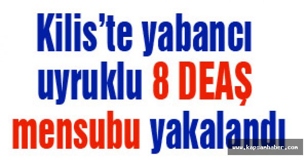 8 DEAŞ mensubu yakalandı