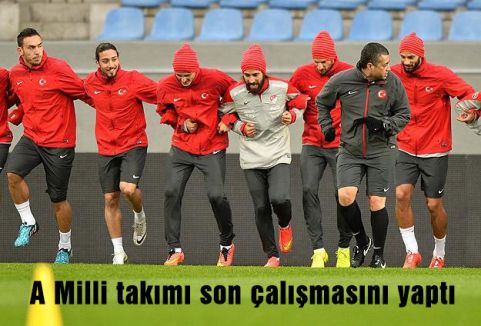 A Milli takımı son çalışmasını yaptı